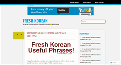 Desktop Screenshot of freshkorean.com